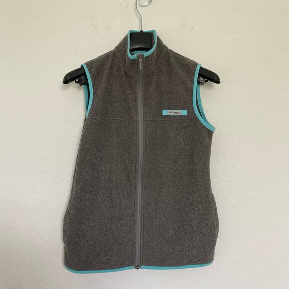 Columbia Harborside Fleece Vest PFG‎ Gray Small - Picture 1 of 7